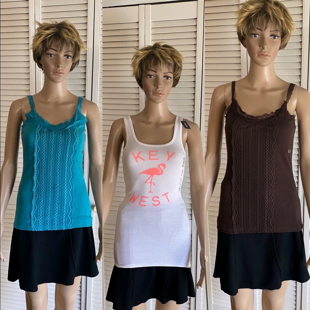Lot of‎ 3 Tank Tops NWT SZ SM